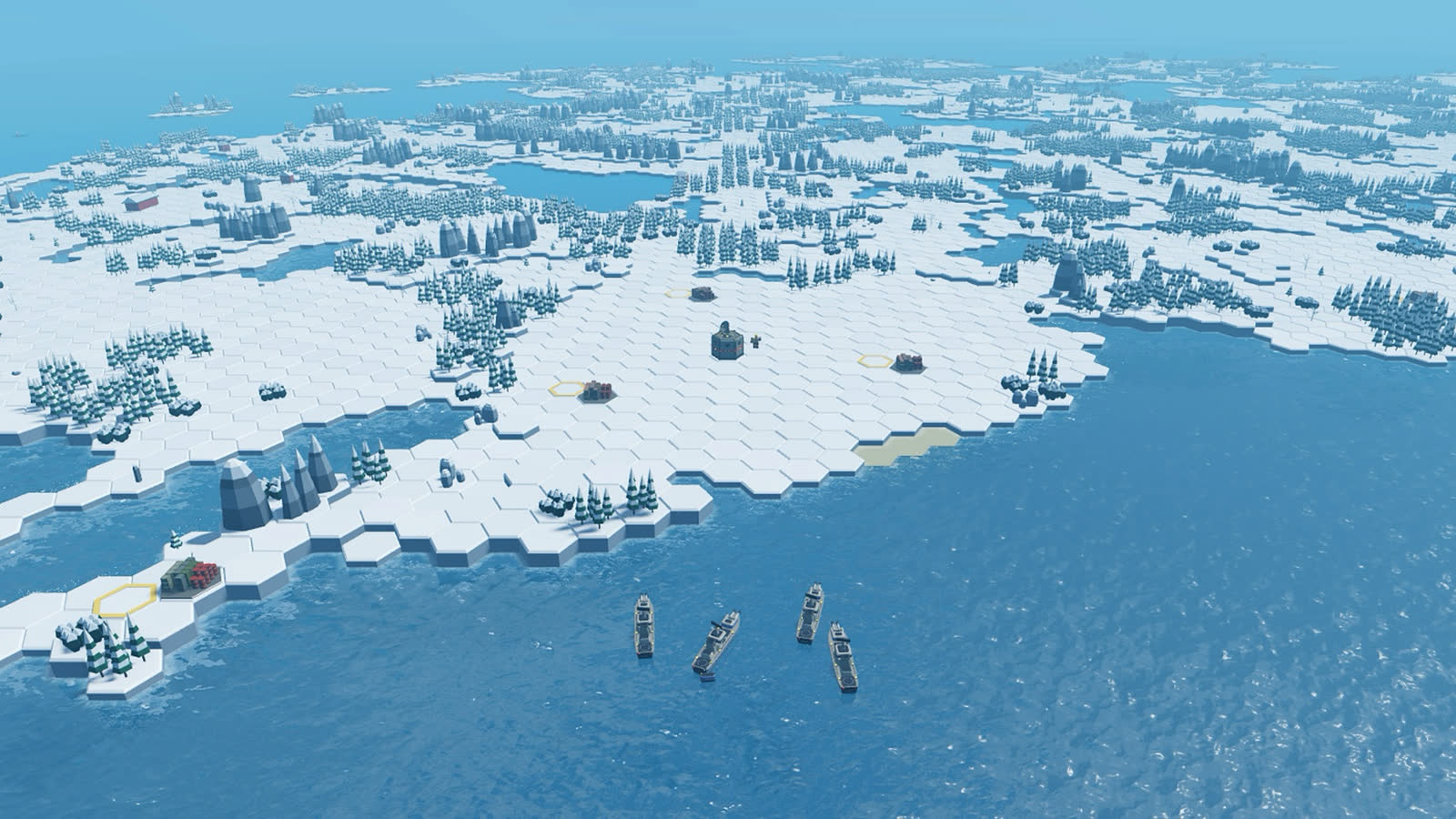 Bases on the Fjords ice